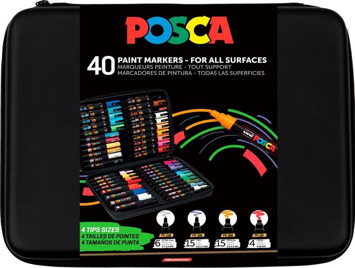 Productafbeelding Posca Marker UNI Koffer 40x (40 x)