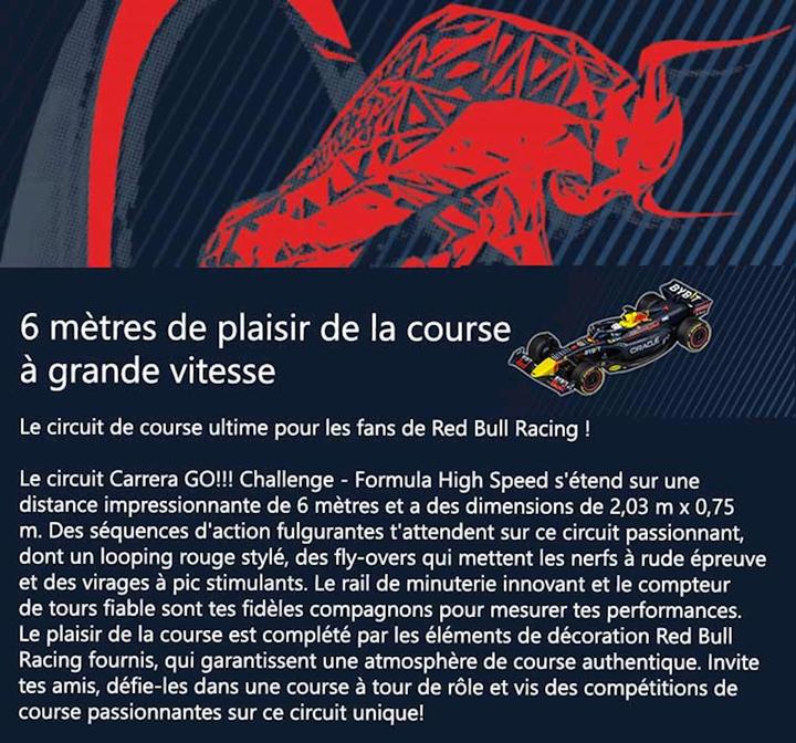Actual product image Carrera GO! Challenger Formula Highspeed