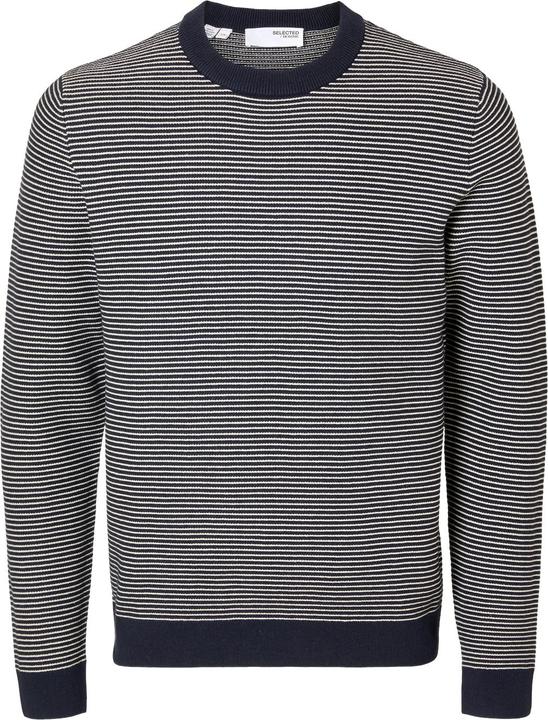 Produktbild Selected Homme Slhjake Ls Knit Struc Stripe Crew Neck (M)