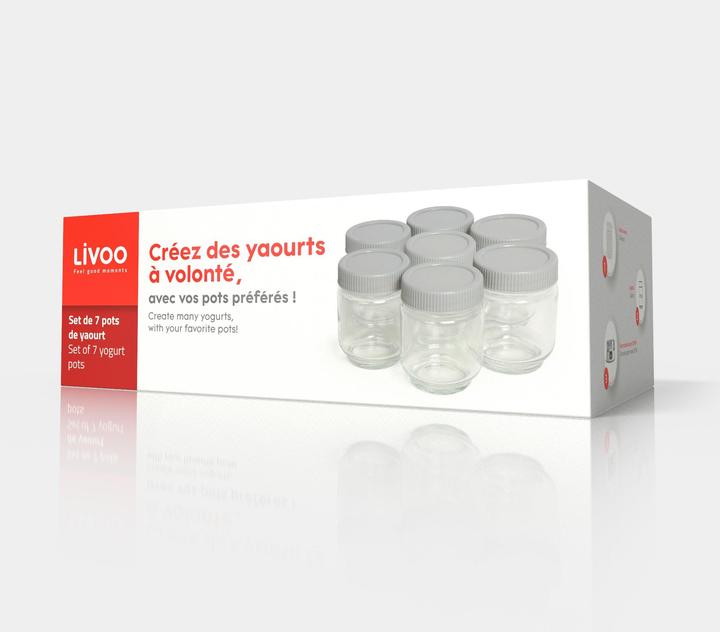 Image du produit Livoo Lot de 7 pots de yaourt