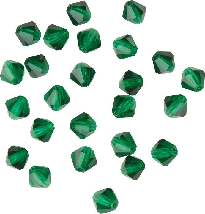 Pracht Glasschliffglitzerperlen, 4 mm, 25 Stück