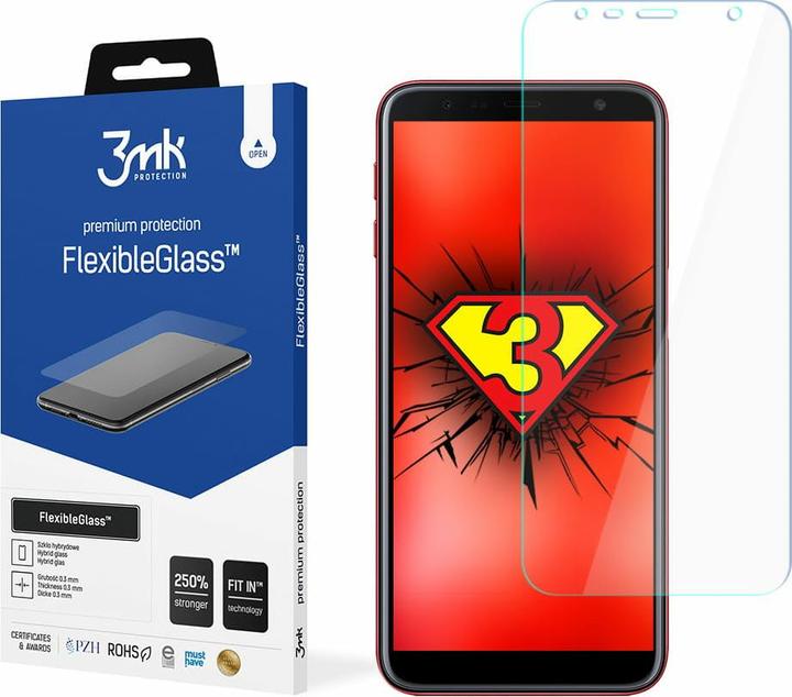 Image du produit 3MK hybrid glass Flexible 2.5D for Samsung Galaxy J6 Plus (1 pièce(s), Samsung Galaxy J6+)