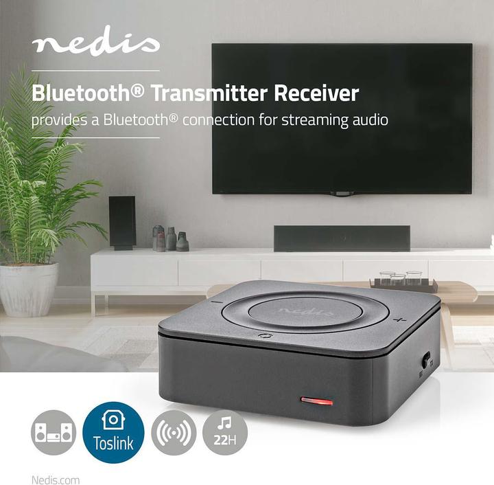 Immagine prodotto Nedis Ricetrasmettitore Bluetooth® | Connessioni - Ingresso: 1x AUX / 1x SPDIF | Connessioni - Uscita: 1x (10 m)