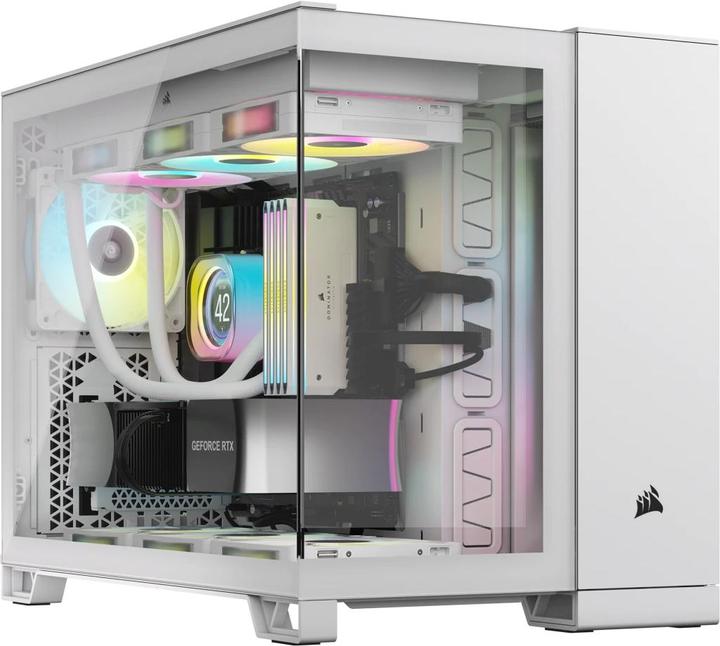 Image du produit Corsair Boîtier iCUE 2500X RGB Midi TG blanc (mATX)