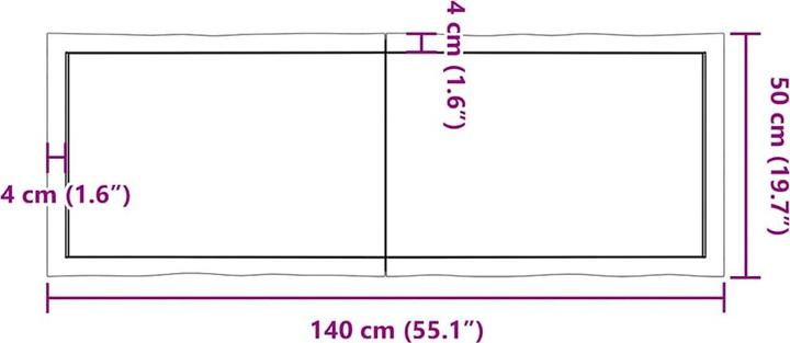 Image du produit VidaXL Aneta (140 x 50 x 4 cm)