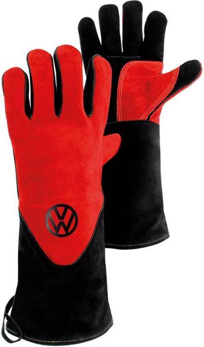 Produktbild TOP VW Grillhandschuhe (Kevlar-Fäden, Baumwolle und Rindsleder)
