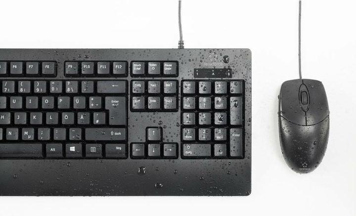 Productafbeelding Renkforce Wasbare toetsenbord en muis combinatie (Duitse toetsenindeling) (NL, Bedraad)