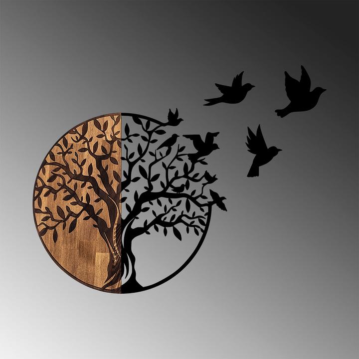 Actual product image Wallxpert Birds Tree (92 x 71 cm)