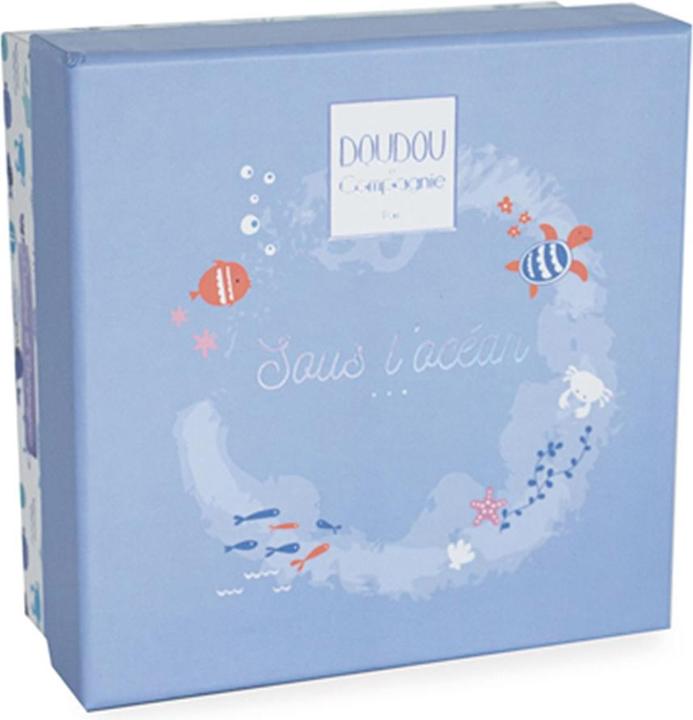 Actual product image Doudou et Compagnie Whale with cuddle cloth, blue 15cm (MQ2) **
