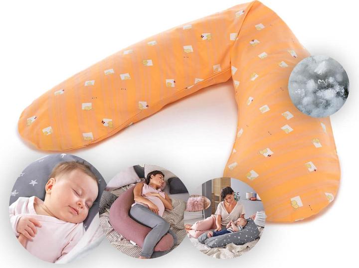 Actual product image Theraline Nursing pillow "The Original" with polyester hollow fibre filling incl. cover 190 cm (190 cm)