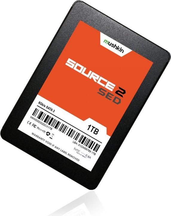 Actual product image Mushkin SSD Source2 SED 2.5 1TB SATA3 (1000 GB, 2.5")