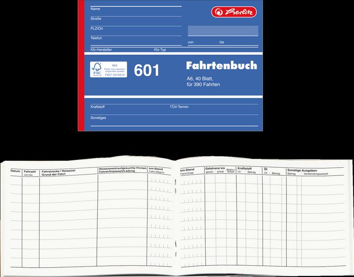 Produktbild Herlitz Fahrtenbuch (A6, Liniert, Weicher Einband)