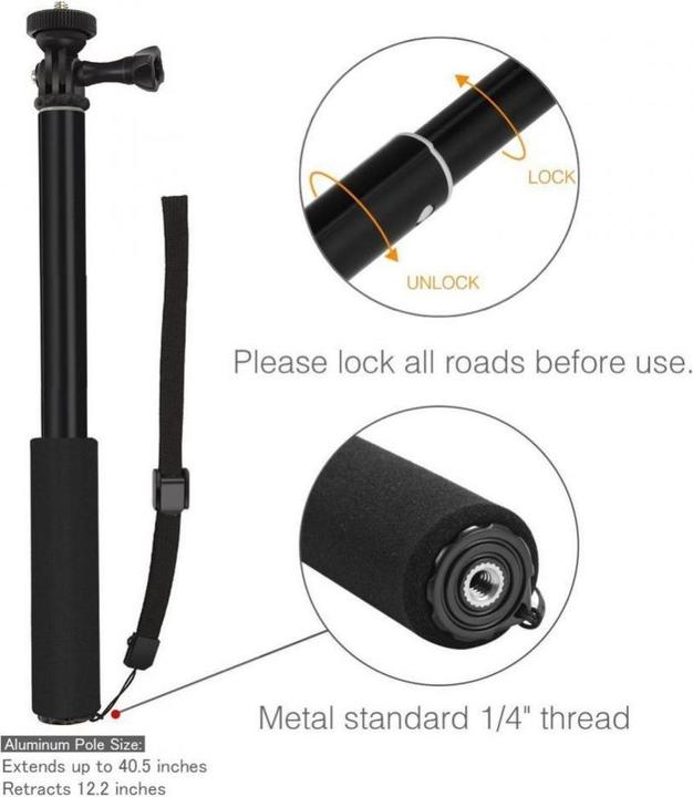 Actual product image Tech-Protect Selfie stick (GoPro HERO8 Black, GoPro Hero6 Black, Universal)