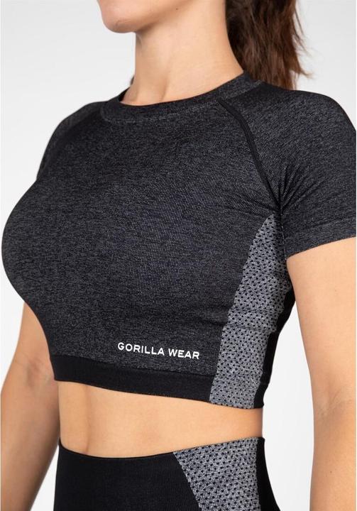 Actual product image Gorilla Wear Selah Seamless Crop Top - black (L)