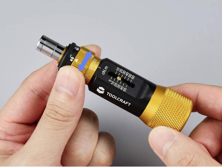 Actual product image Toolcraft TO-9627246 Electronics and precision mechanics torque screwdriver size