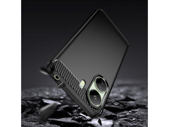 Actual product image Screenguard Xiaomi Redmi 13C Case Carbon Brushed Soft TPU (Xiaomi Redmi 13C)