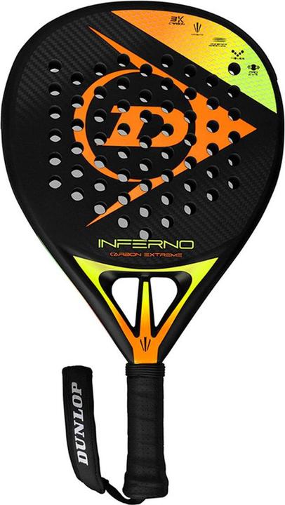 Dunlop Raquette de padel INFERNO CARBON EXTREME 365g Hybrid PRO-EVA profesionalams black/yellow/or