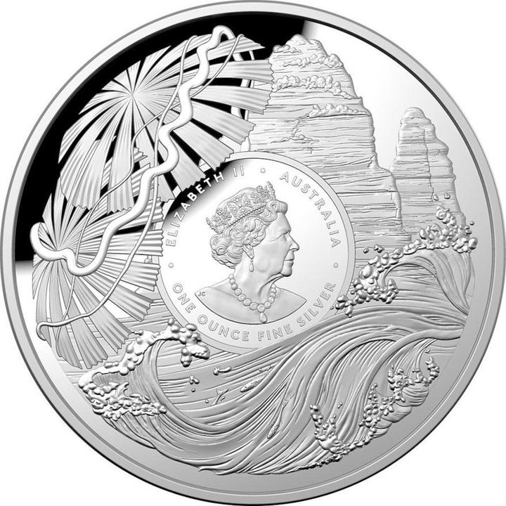 Immagine prodotto Royal Australian Mint Silber Daintree Rainforest 1 oz PP - gewölbte Prägung (999, 2022)