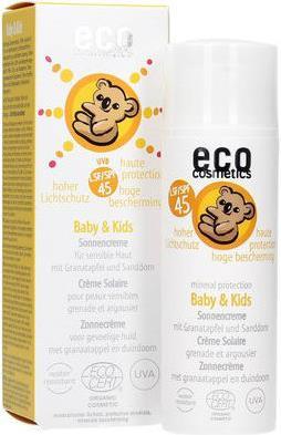 Eco Cosmetics Baby & Kids Sonnencreme Mit Granatapfel Und Sanddorn (Sonnencreme, SPF 45, 50 ml)