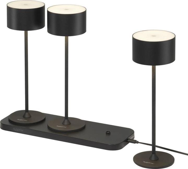Produktbild Sygonix 3er Set SY-6627262 LED-Tischlampe LED 5.5 W Schwarz
