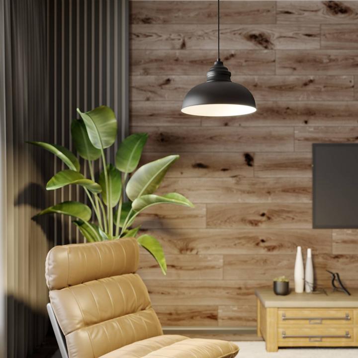 Actual product image Lindby Cliona pendant light Matt Black (E27)