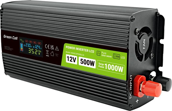 Immagine prodotto GreenCell Przetwornica LCD /1000W Czysty sinus z wywietlaczem