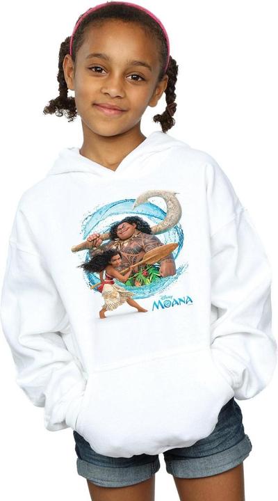 Actual product image Disney Girls Moana And Maui Wave Hoodie (140, 146)