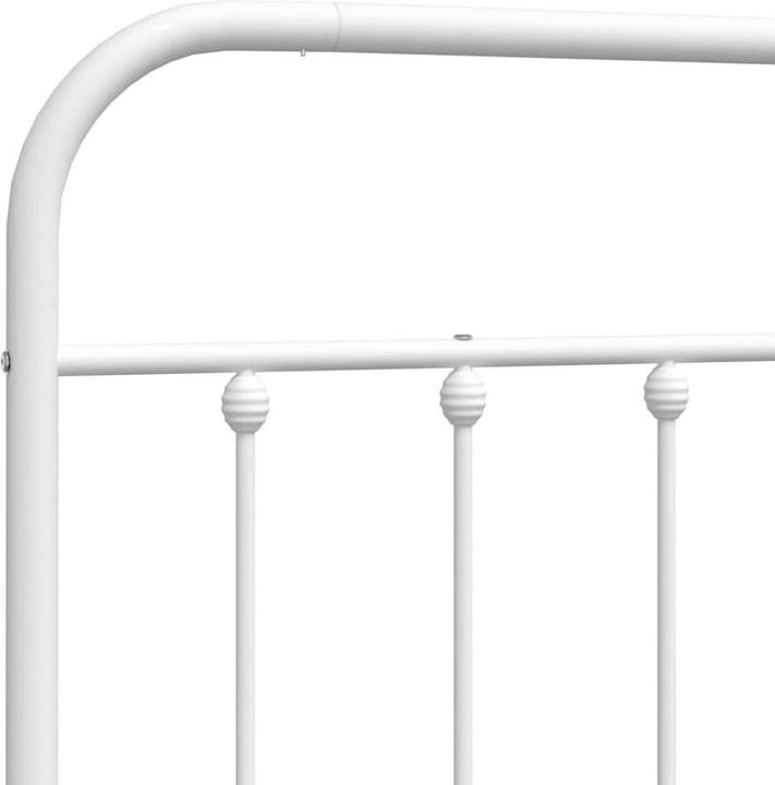 Produktbild VidaXL Kopfteil Metall Weiss 160 cm, Farbe: Weiss, Material (166 x 3 x 100 cm)