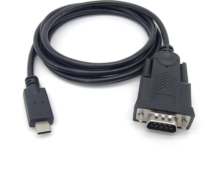 Actual product image equip USB Cable USB-C to Serial (DB9) Cable, M/M, 1.5m (1.50 m, VGA)