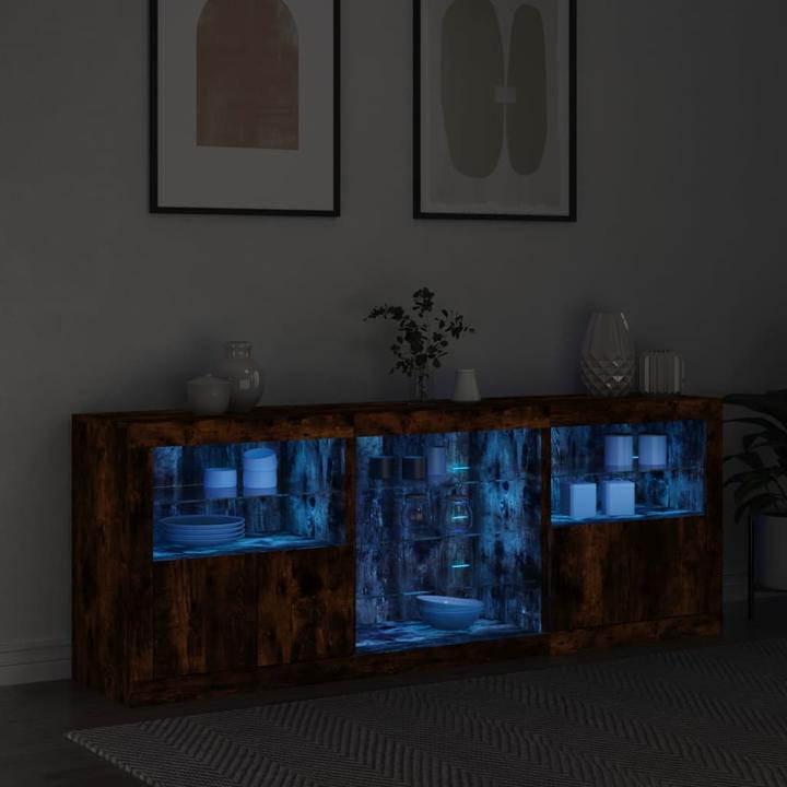Image du produit VidaXL Sideboard avec éclairage LED (181,5 x 37 x 67 cm)