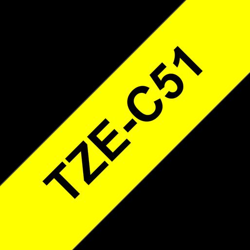 Actual product image Brother Tze-C51 (2.40 cm, Black)