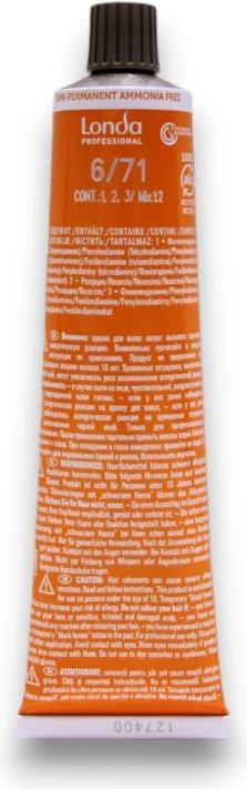 Immagine prodotto Londa Vopsea demi-permanenta Senza Ammoniaca 6/71, Biondo Inchis Maro Cenusiu, 60ml (60ml, 6/71 Biondo Inchis Maro Cenusiu)