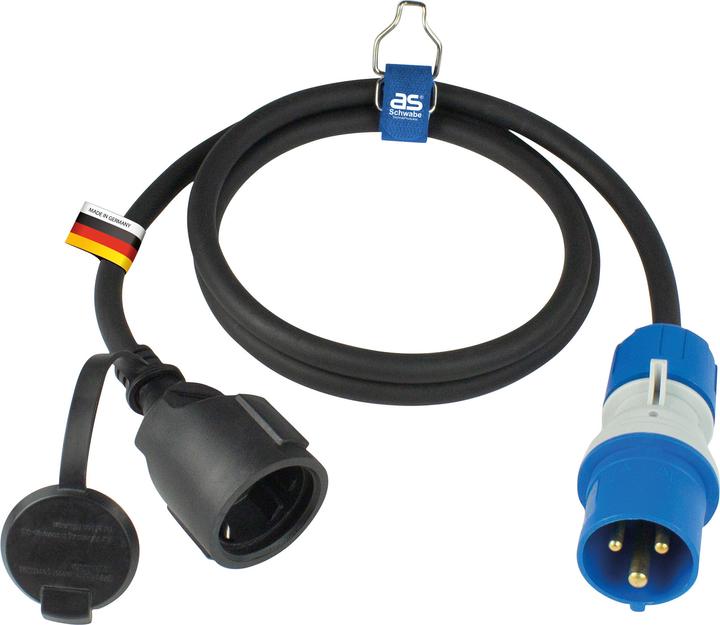 Image du produit As - Schwabe Câble adaptateur Camping CEE avec indicateur de tension (CEE 7/3, CEE 7/3)