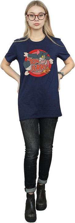 Immagine prodotto Tom & Jerry T-shirt boyfriend en coton Catch pour femmes/femmes (L)