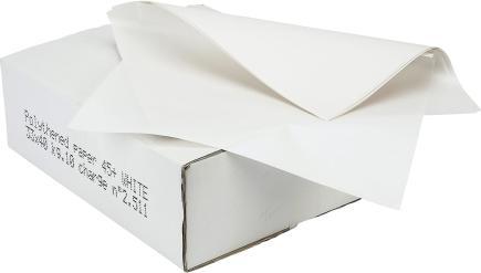 Actual product image Øvrige Sandwichpapir m/PE 37x50cm 10kg/pak hvid uden tryk - (10 kilogram pr. pakke)
