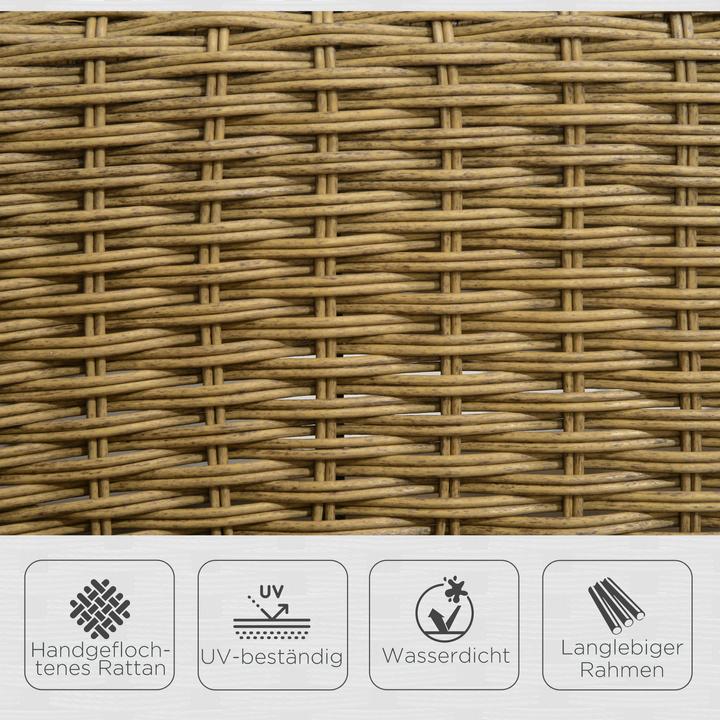Immagine prodotto Outsunny Sedia a dondolo in rattan con cuscino di seduta