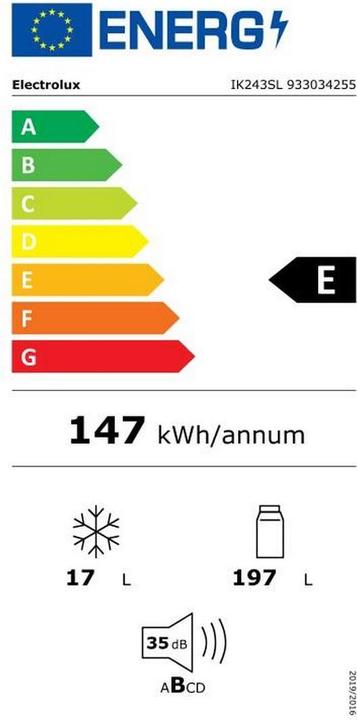 Energie-Label Electrolux IK243SL (214 l)