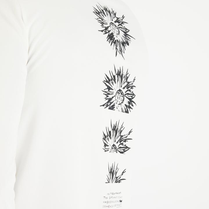 Image du produit Olaian tee shirt de surf manches longues UPF50+ homme - flower blanc (3XL)