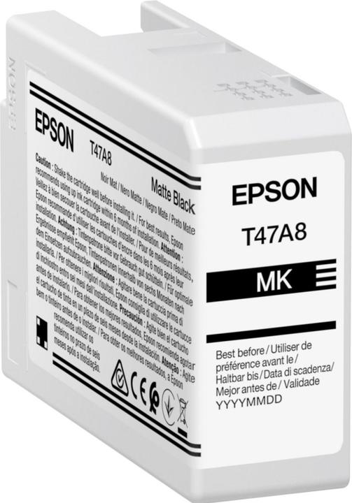 Actual product image Epson Ink/Singlpck Matte BK T47A8 Pro 10 50ml (FC)