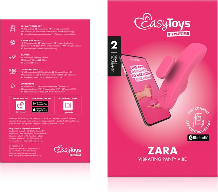 Actual product image Easytoys EasyConnect - Panty Vibrator app controlled