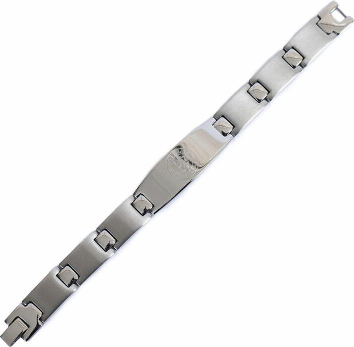 Actual product image Chelsea FC Oval Plate Bracelet (18 cm, 100% synthetic material)