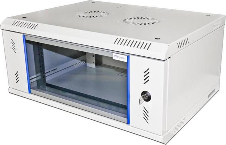 Produktbild Wirewin Wandschrank 600X450X4U Pro 2nd Gen FP 19 / 4HE / Hellgrau (10.86 HE, 19 Zoll Rack)