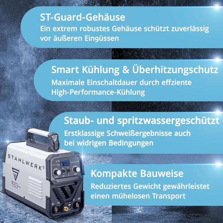 Produktbild Stahlwerk Schweissgerät DC WIG 200 ST IGBT mit 200 Ampere und MMA E-Hand