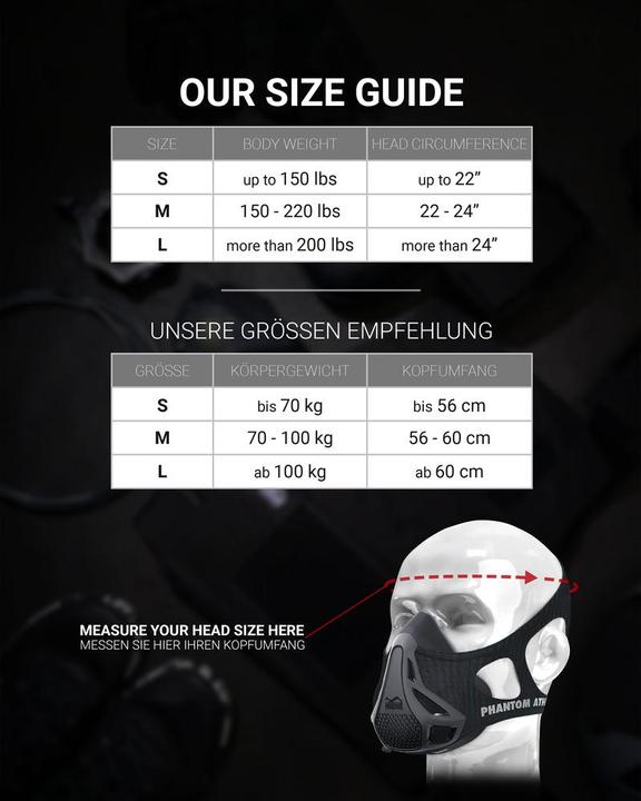 Actual product image Phantom Athletics Training Mask