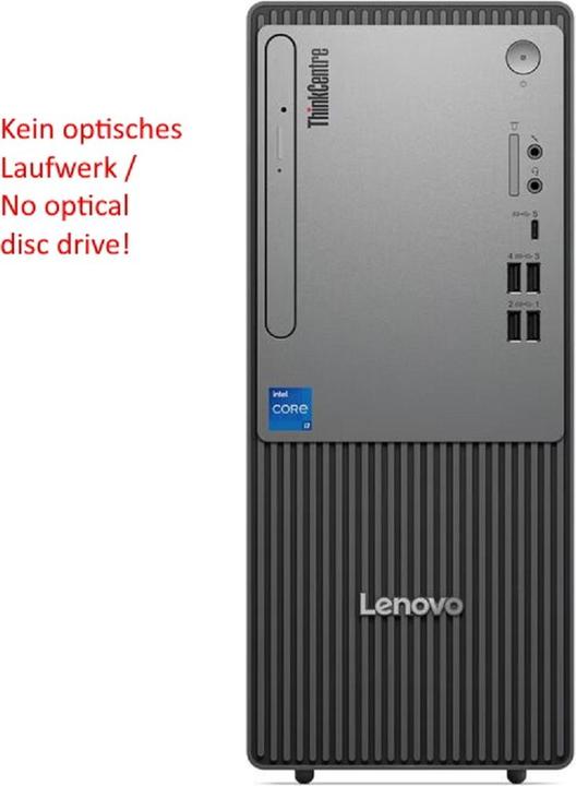 Produktbild Lenovo ThinkCentre neo 50t Gen 5 (Intel Core i5-13400, 16 GB, 512 GB, UHD Graphics 730)