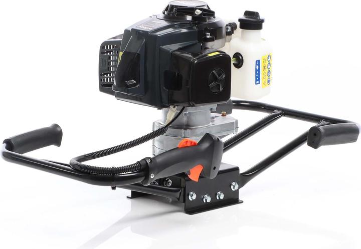 Actual product image Wiltec Ground Drill for 2 People with 63cc, 3HP and 2.2kW, Petrol Post Drill for Precise Drilling Results