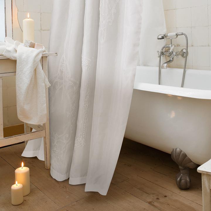 Produktbild Loberon Duschvorhang Bris weiss (H)