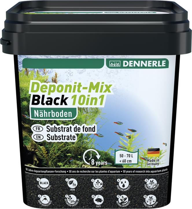 Immagine prodotto Dennerle DeponitMix Black 10in1, 2.4kg (Fertilizzante per acquari)