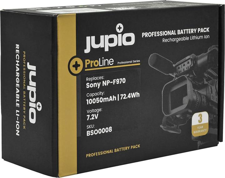 Actual product image Jupio Sony NP-F970 ProLine 10050 mAh (Camera battery)