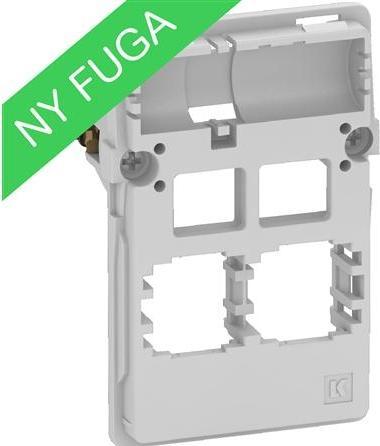 LK FUGA Dataudtag pour 2x Actassi RJ45, 112 module, indsats